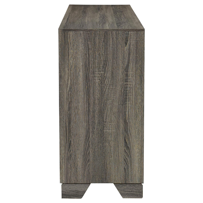 Wright 6-drawer Dresser Cabinet Brown Oak - detail 5