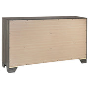 Wright 6-drawer Dresser Cabinet Brown Oak - detail 6