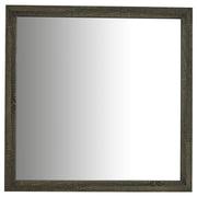 Wright Dresser Mirror Brown Oak - detail 3