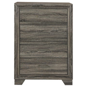 Wright 4-drawer Chest of Drawers Brown Oak - detail 3