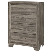 Wright 4-drawer Chest of Drawers Brown Oak - detail 4