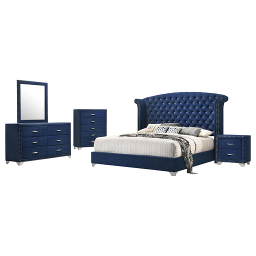 Melody 5-piece Queen Bedroom Set Pacific Blue - alternate view