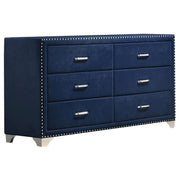 Melody 5-piece Queen Bedroom Set Pacific Blue - detail 5