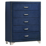 Melody 5-piece Queen Bedroom Set Pacific Blue - detail 7