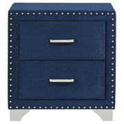 Melody Upholstered 2-drawer Nightstand Pacific Blue - detail 3
