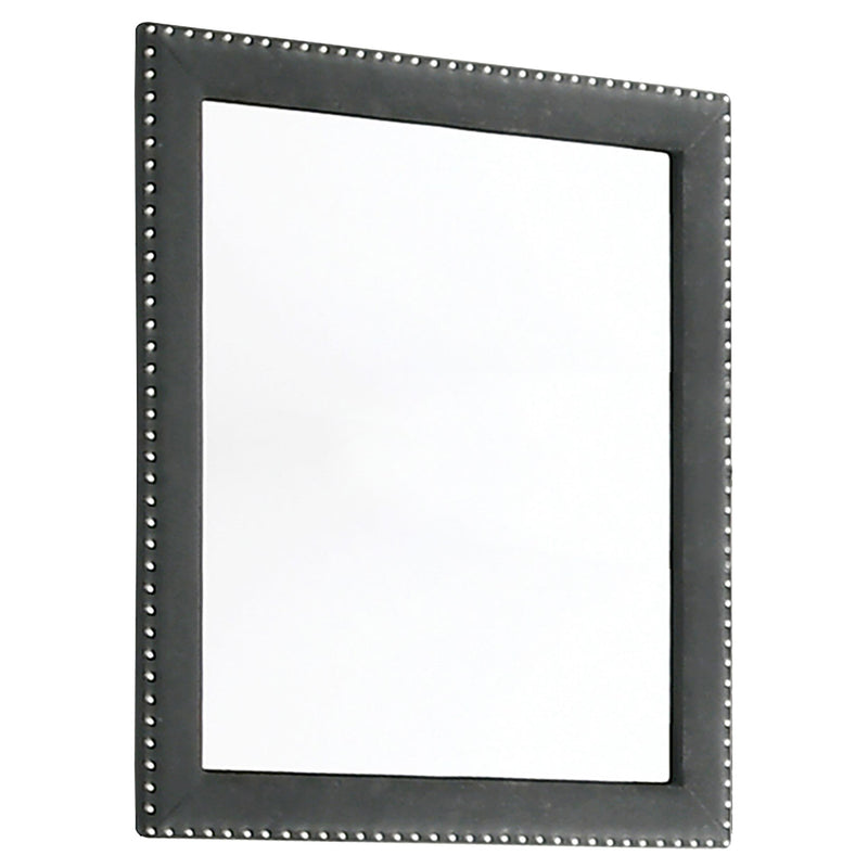 Melody Upholstered Dresser Mirror Grey - alternate view