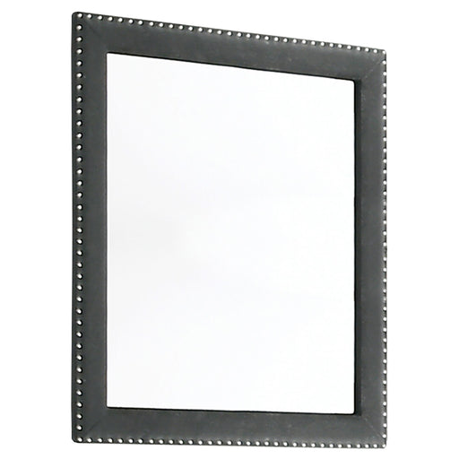 Melody Upholstered Dresser Mirror Grey - alternate view