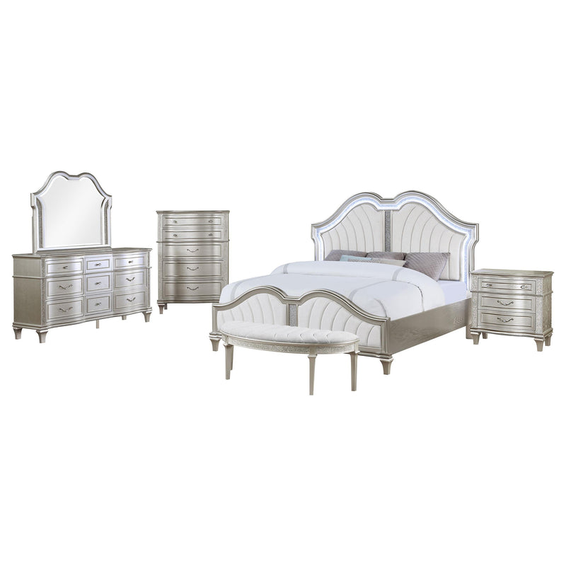 Evangeline 5-piece Queen Bedroom Set Silver Oak - alternate view