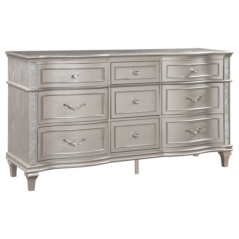 Evangeline 5-piece Queen Bedroom Set Silver Oak - detail 7