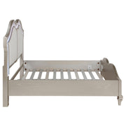 Evangeline Wood Queen LED Panel Bed Silver Oak - detail 6