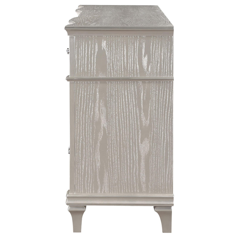 Evangeline 9-drawer Dresser Silver Oak - detail 5