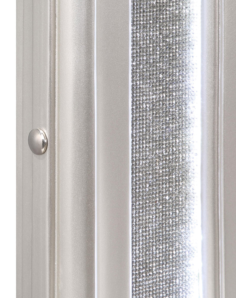 Evangeline Dresser Mirror Silver Oak - detail 4