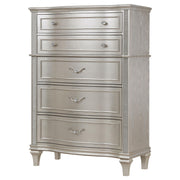 Evangeline 6-drawer Bedroom Chest Silver Oak - detail 4