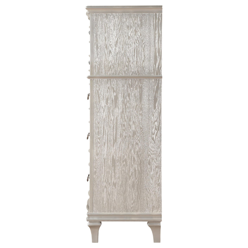 Evangeline 6-drawer Bedroom Chest Silver Oak - detail 5