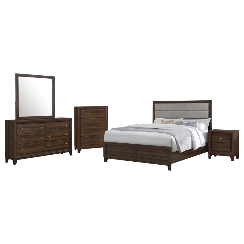 Welsley 5-piece Queen Bedroom Set Walnut - alternate view
