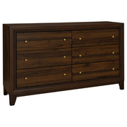 Welsley 6-drawer Dresser Cabinet Walnut - alternate view