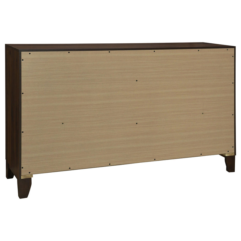 Welsley 6-drawer Dresser Cabinet Walnut - detail 6