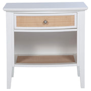 Bexhill 1-drawer Nightstand Bedside Table White - detail 3