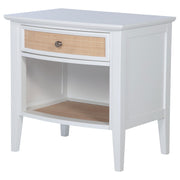 Bexhill 1-drawer Nightstand Bedside Table White - detail 4