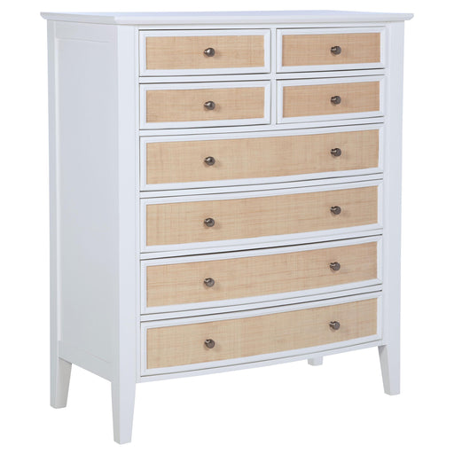 Bexhill 8-drawer Chest of Drawers White - alternate view