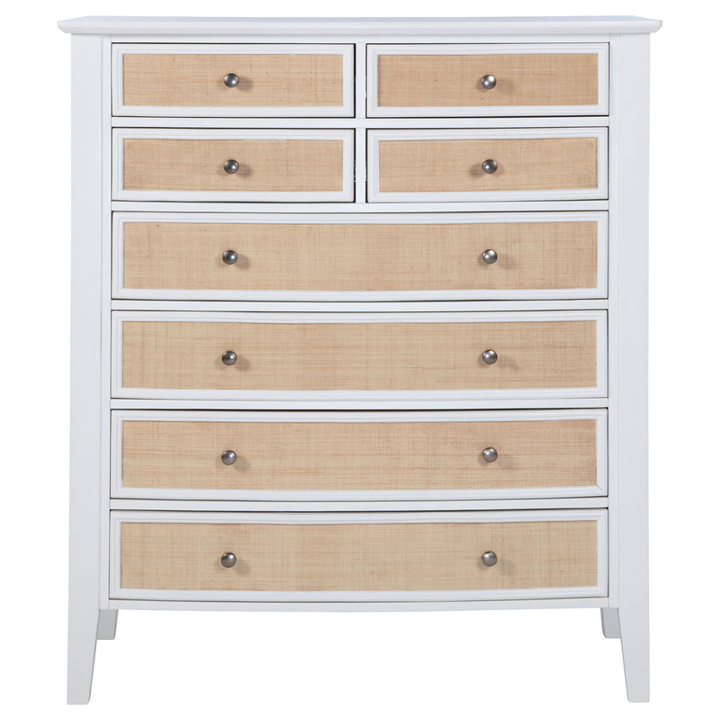 Bexhill 8-drawer Chest of Drawers White - detail 3