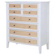 Bexhill 8-drawer Chest of Drawers White - detail 4