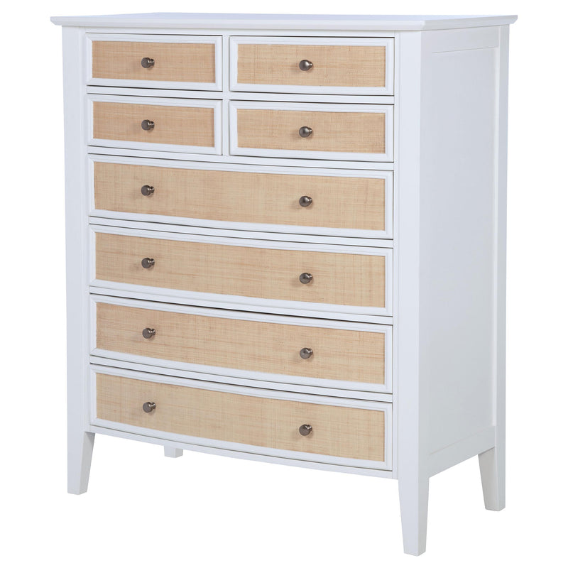 Bexhill 8-drawer Chest of Drawers White - detail 4