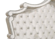 Antonella Upholstered Eastern King Panel Bed Ivory and Camel - detail 3