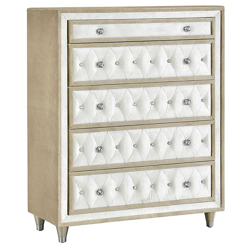 Antonella 5-piece Queen Bedroom Set Ivory - detail 7