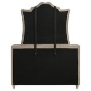 Antonella 7-drawer Upholstered Dresser with Mirror Ivory - detail 7