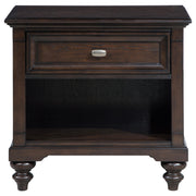 Andover 1-drawer Nightstand Bedside Table Dark Oak - detail 3