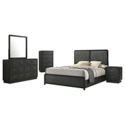 Cavelle 5-piece Queen Bedroom Set Black - alternate view