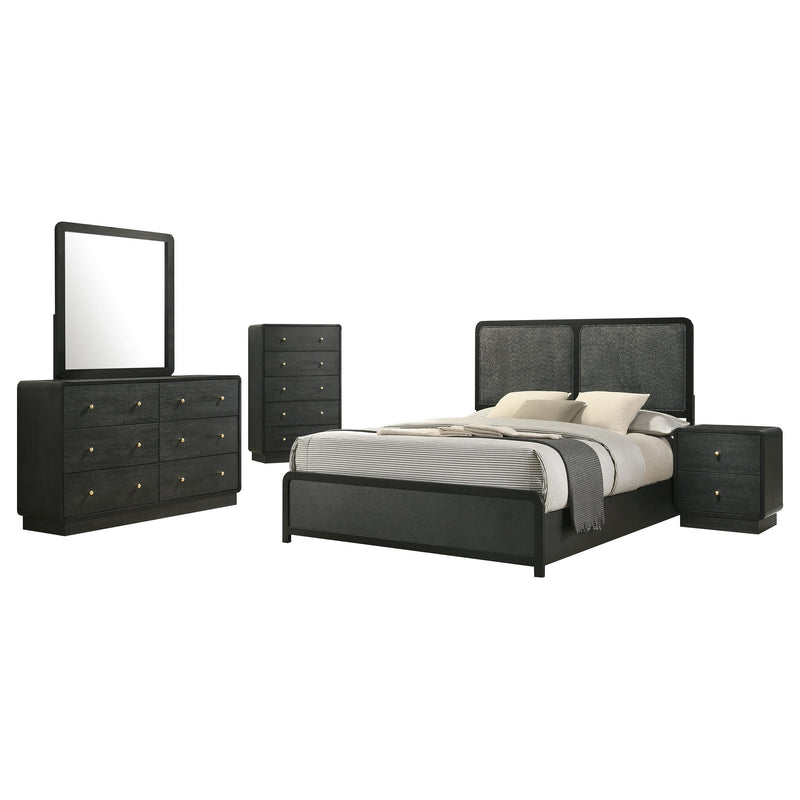 Cavelle 5-piece Queen Bedroom Set Black - alternate view
