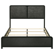 Cavelle 51-inch Upholstered Queen Panel Bed Black - detail 4