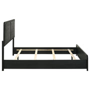 Cavelle 51-inch Upholstered Queen Panel Bed Black - detail 6