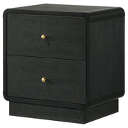 Cavelle 2-drawer Nightstand Bedside Table Black - detail 4