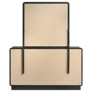 Cavelle 6-drawer Dresser and Mirror Black - detail 7
