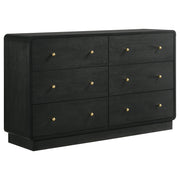 Cavelle 6-drawer Dresser Cabinet Black - alternate view