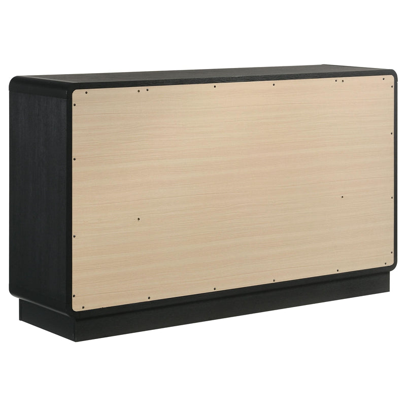 Cavelle 6-drawer Dresser Cabinet Black - detail 6