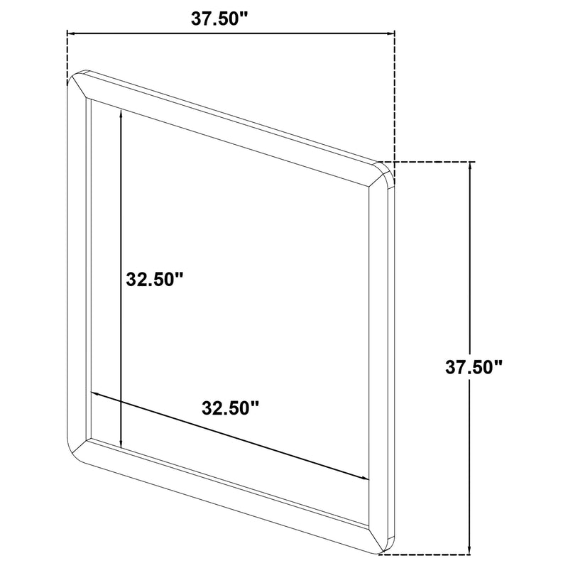 Cavelle Dresser Mirror Black - detail 5