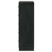 Cavelle 5-drawer Chest of Drawers Black - detail 5