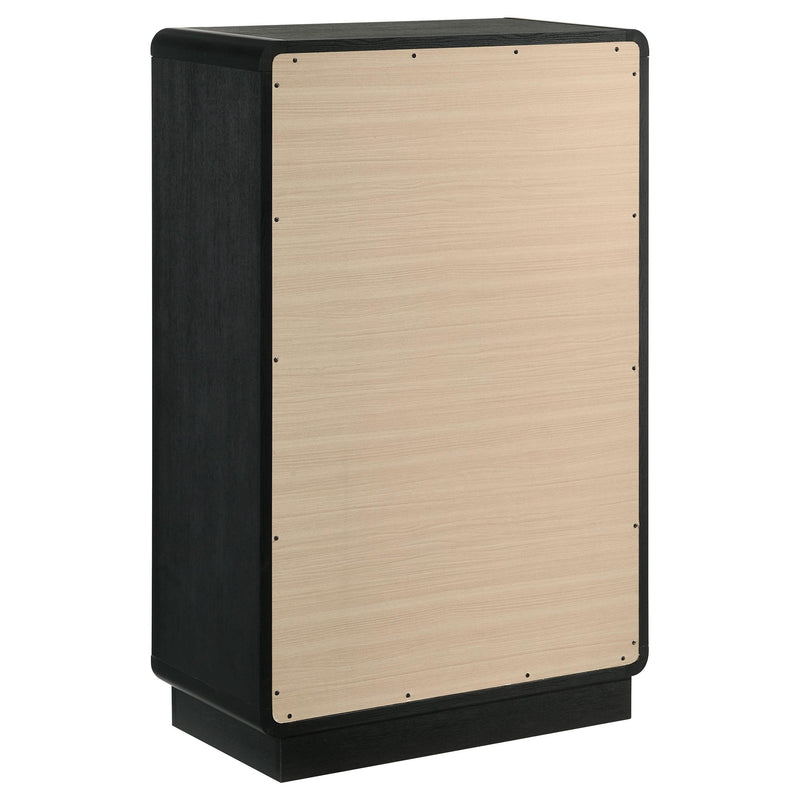 Cavelle 5-drawer Chest of Drawers Black - detail 6