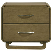 Amsbury 2-drawer Nightstand Bedside Table Nutmeg - detail 3