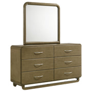 Amsbury 6-drawer Dresser and Mirror Nutmeg - alternate view