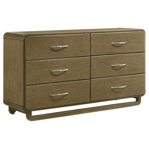 Amsbury 6-drawer Dresser Cabinet Nutmeg - alternate view