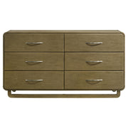 Amsbury 6-drawer Dresser Cabinet Nutmeg - detail 3