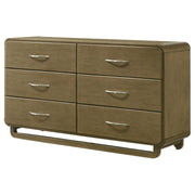 Amsbury 6-drawer Dresser Cabinet Nutmeg - detail 4