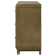 Amsbury 6-drawer Dresser Cabinet Nutmeg - detail 5