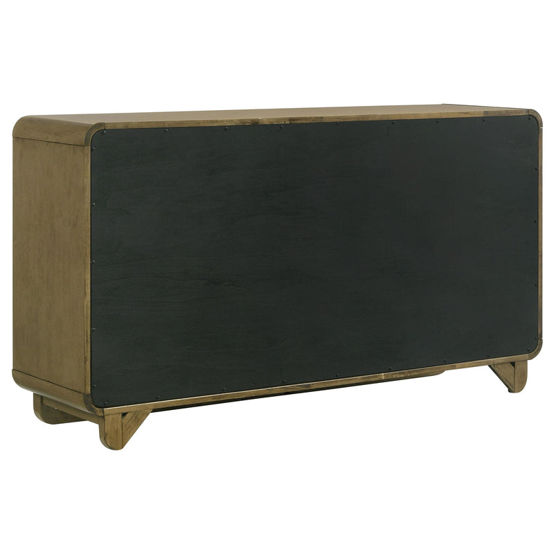 Amsbury 6-drawer Dresser Cabinet Nutmeg - detail 6