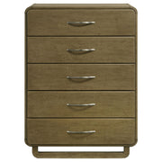 Amsbury 5-drawer Chest of Drawers Nutmeg - detail 3